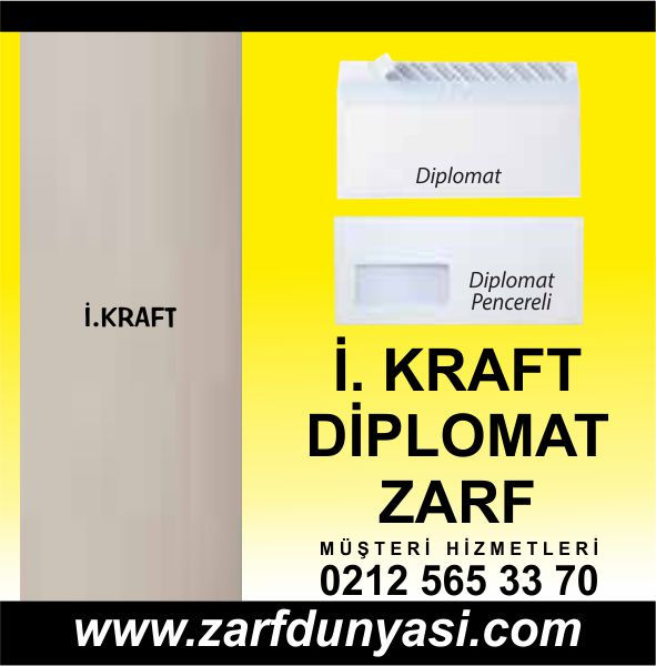 Diplomat Zarf Pencereli 90gr İ.Kraft 