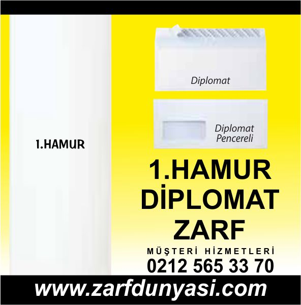 Diplomat Zarf Pencereli 90gr 1. Hamur