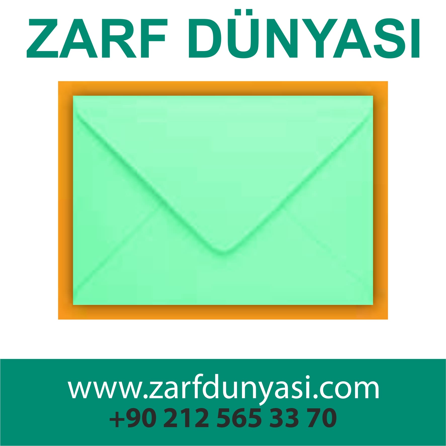 Renkli%20Davetiye%20Zarfı%20Yeşil%2013x18%20cm%20|%2080gr%201.%20Hamur
